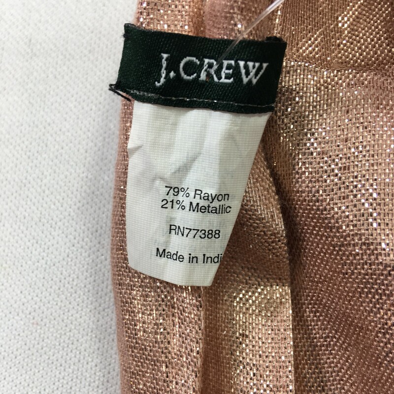 J. Crew Sparkly Tassle Sc, Pink, Size: Scarves 79% rayon 21% metallic