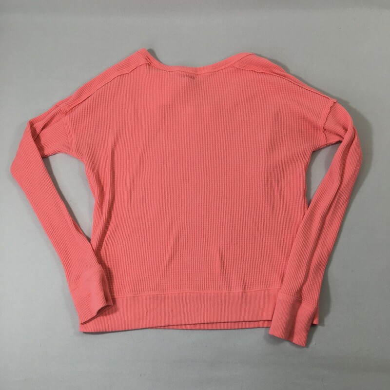 Free People Waffle Knit, Pink, Size: XS neon pink sweater 60% cotton 40% polyester