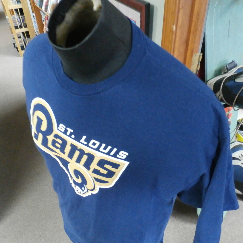 St. Louis Rams NFL Team Apparel Blue Large T-Shirt