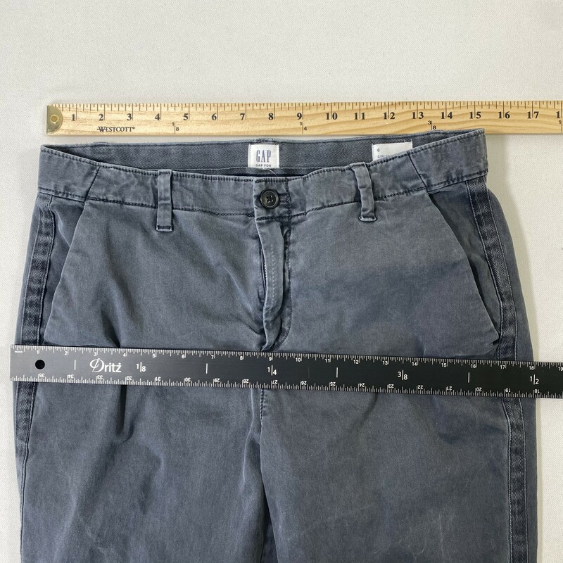 Gap Girlfriend Chino Pant, Grey, Size: 6 faded grey khaki pants