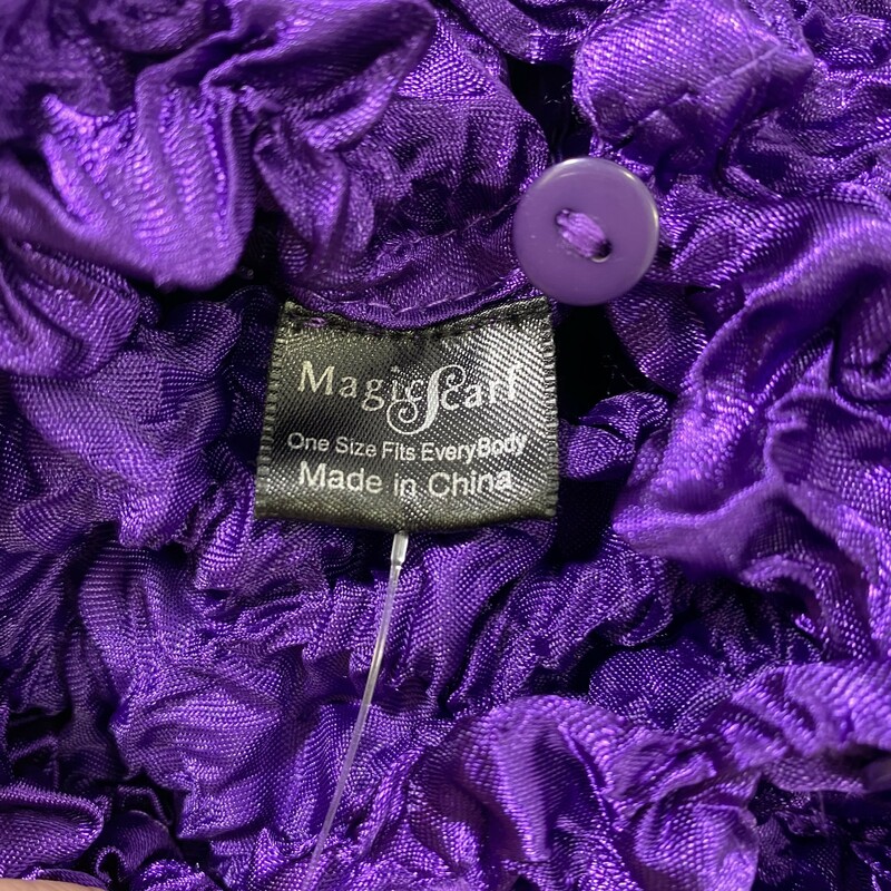 102-212 Magic Scarf, Purple, Size: Small Purple Stretch Top