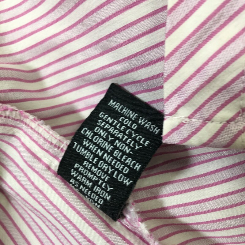 120-032 Bcih, Pink, Size: Medium
pink striped button -up cotton/rayon/nylon  x