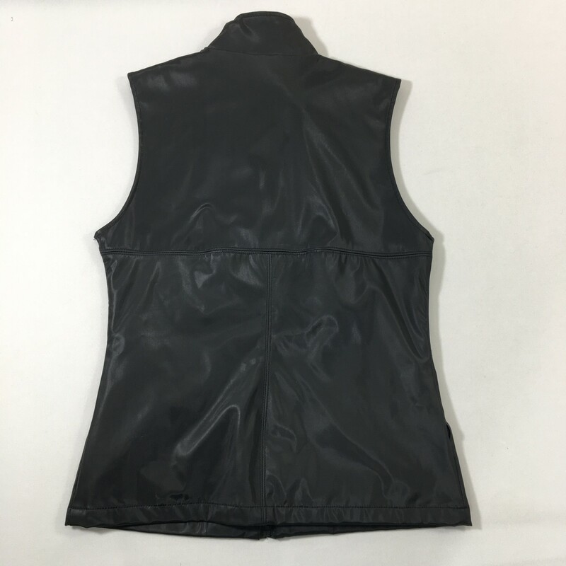 125-015 Cs Signature, Black, Size: Small black shiny vest 60% polyvinylchloride 40% polyurethane   good