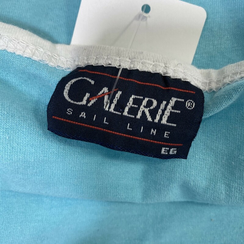 120-449 Galerie Sail Line, Blue, Size: Small Puerto Vallarta Mexico thin strapped light blue dress 50% cotton 50% polyester  good