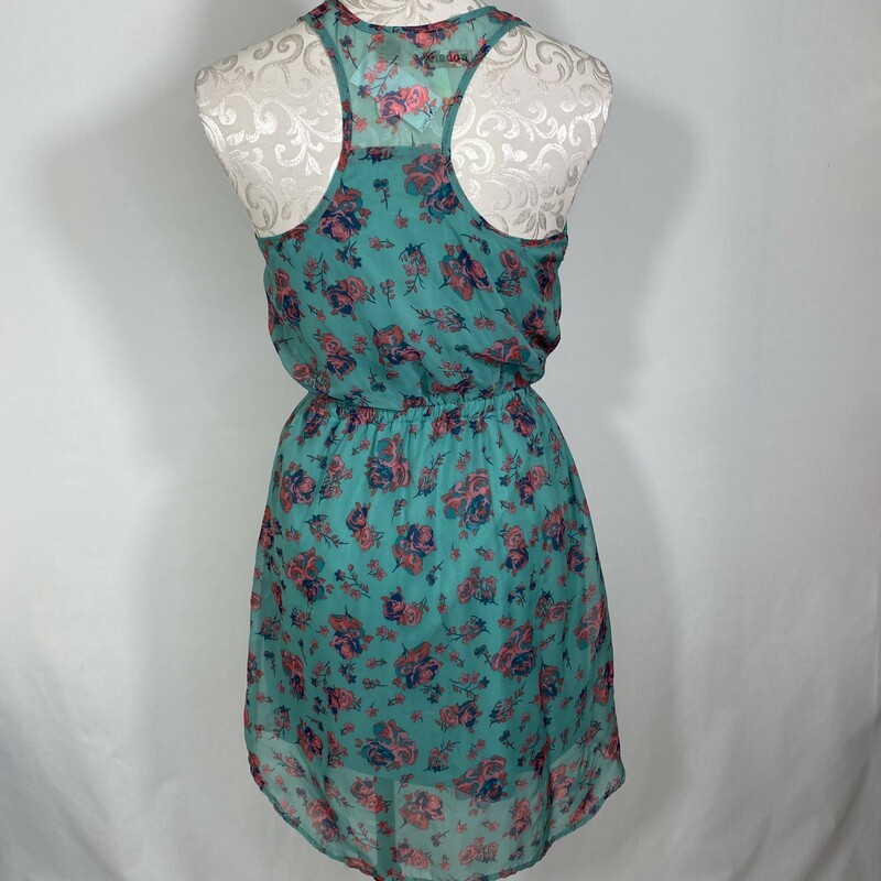 120-046 Eyeshadow, Green, Size: Small green Dress w/ red flowers 100% polyester  x