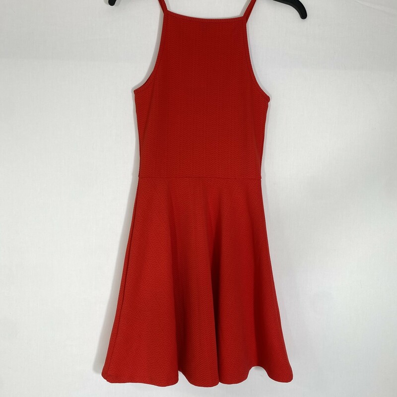 102-366 H&m, Red, Size: 2 halter top bright red tank top textured dress 93% polyester 7% elastan  good