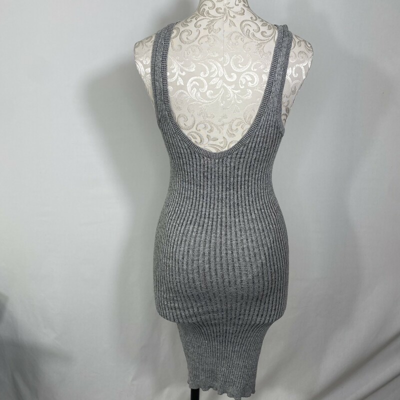 103-033 Forever 21, Gray, Size: Small Gray Sleeveless Sweater Dress x  Good