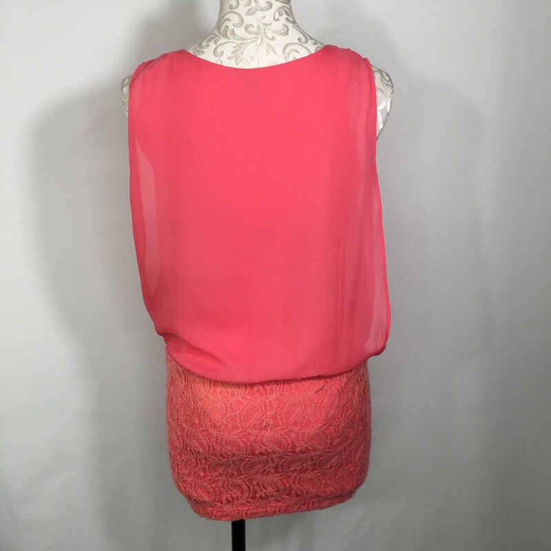 125-112 Snap, Pink, Size: Small pink dress with lace bottom 100% polyester  good