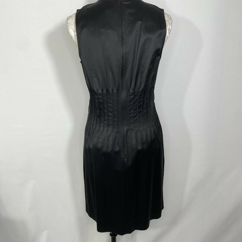 100-128 Silk Dress With P, Black, Size: Medium 50% viscose 48% cotton 2% elastane