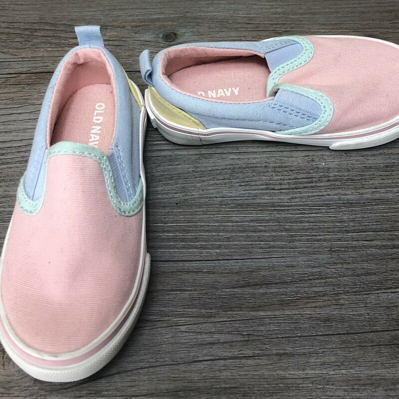 Od Navy Slip On Shoes, Peach, Size: 5T
