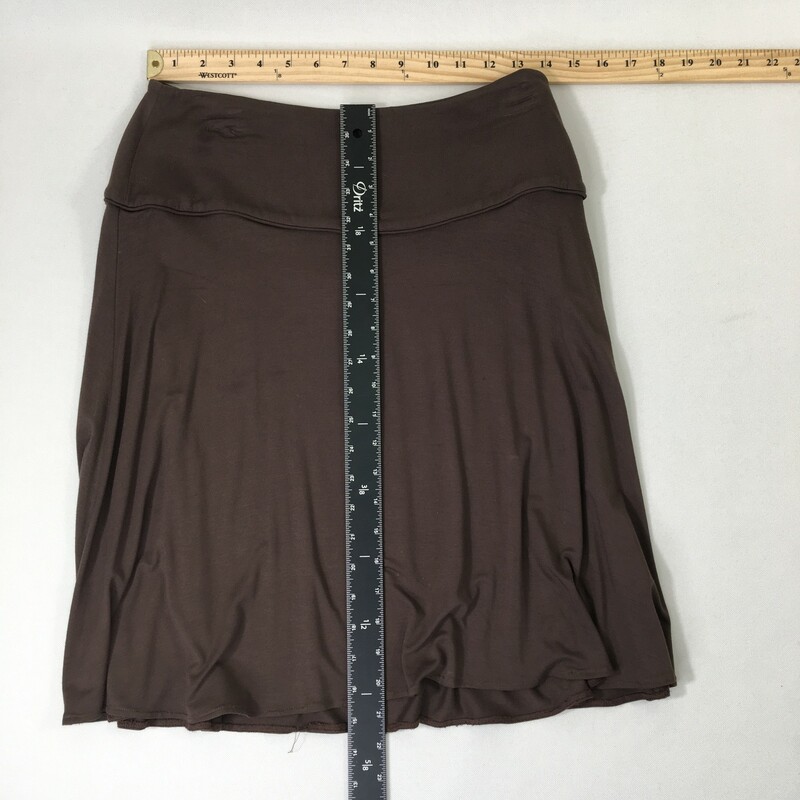 100-502 Boden, Brown, Size: 10 Brown knee lenght skirt rayon/spandex