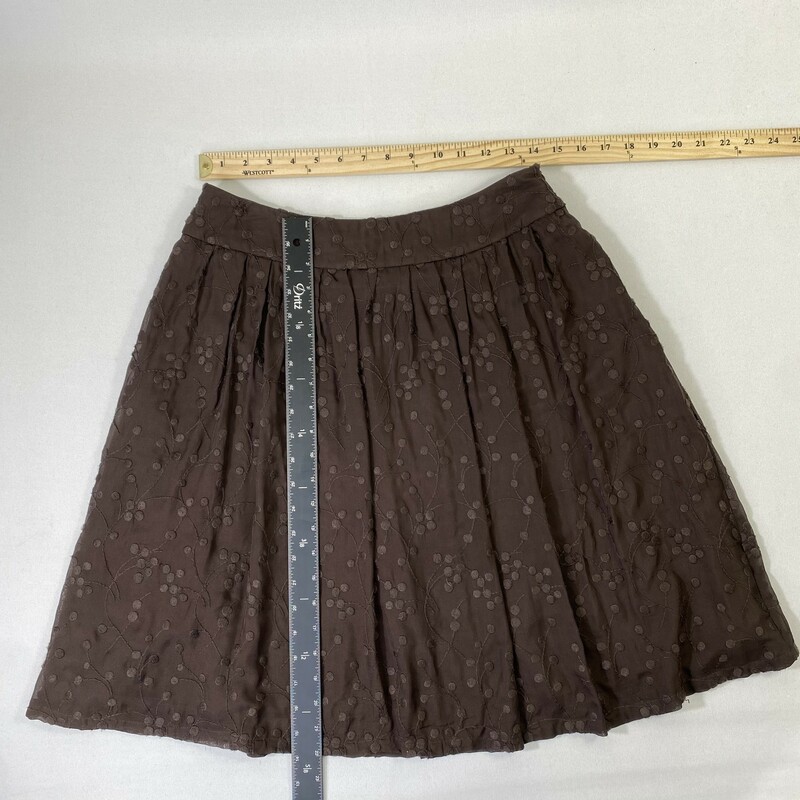 100-116 Talbots Pure Silk, Brown, Size: 8