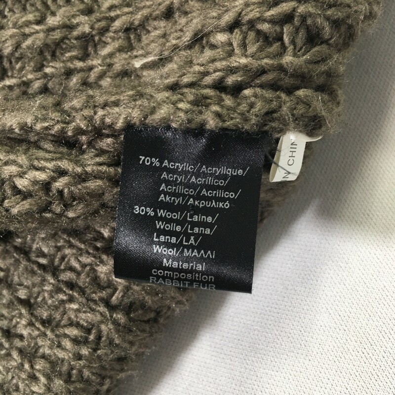 100-340 Runway Knit Fur, Grey, Size: Medium