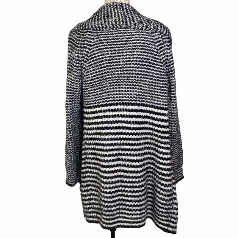 100-291 POL Knit Cardigan, Black, Size: Small
