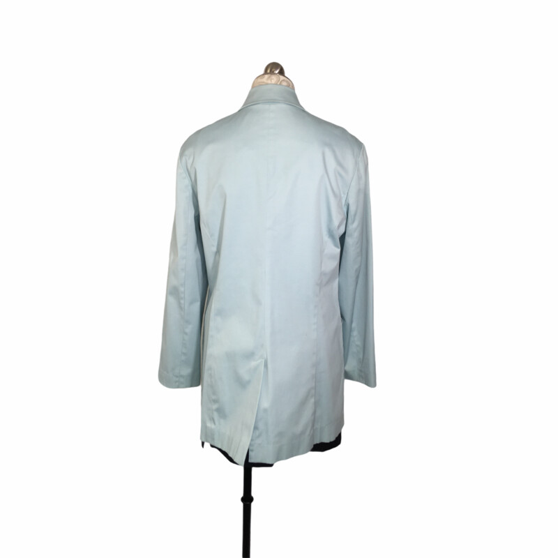 100-467 Weatherproof Garm, Blue, Size: Medium cotton/polyester/spandex button up collared jacket