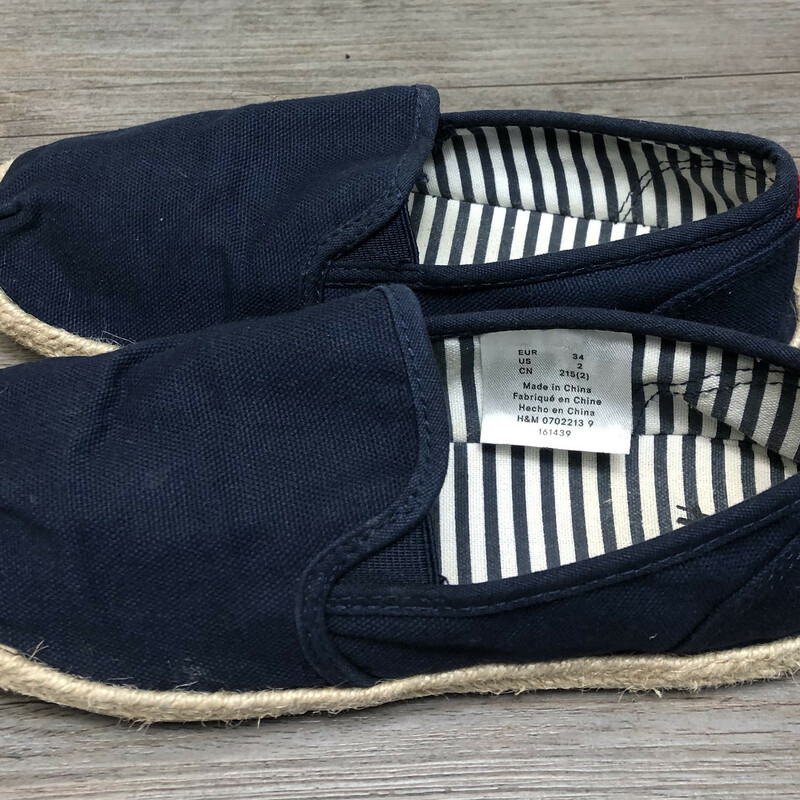 H&M  Slip On Shoes, Navy, Size: 2Y