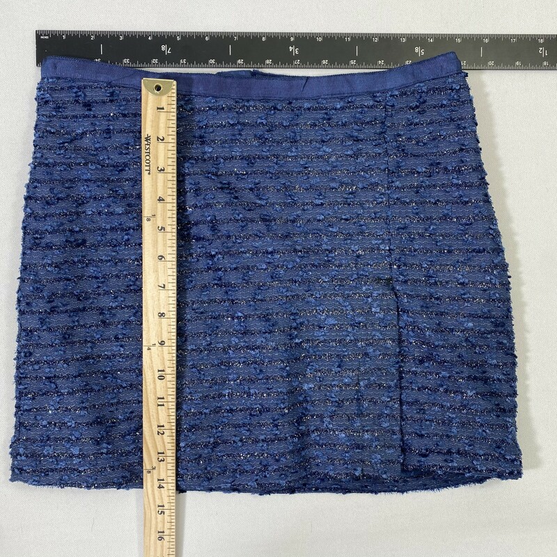 131-007 Lo Posh, Blue, Size: Large sparkly navy blue skirt and small jacket set 100% polyester