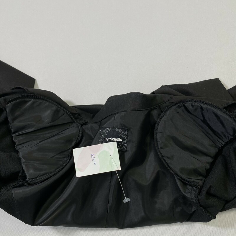 110-108 Mymichelle, Black, Size: Large Chic Black Dress Jacket polyesther/rayon/spandex  Good