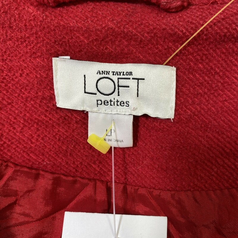 102-132 Loft Petite, Red, Size: Large petite button up
