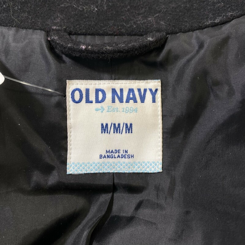 120-437 Old Navy Button, Black, Size: Medium