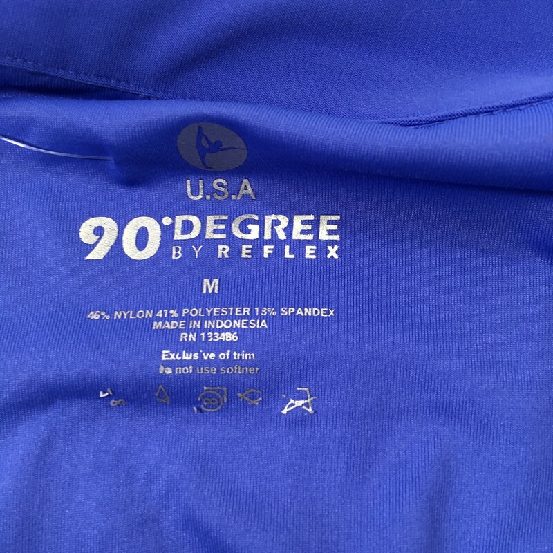 90 Degree Zip Up Athletic, Blue, Size: Medium