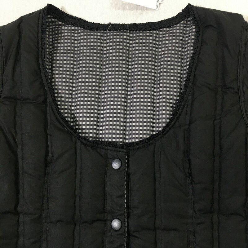 120-038 X, Black, Size: Small Black short jacket