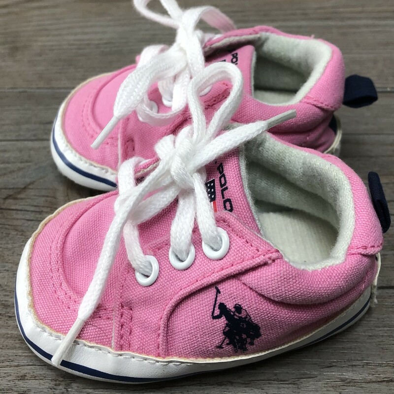 US Polo Assn. Infant Shoe, Pink, Size: 3-6M