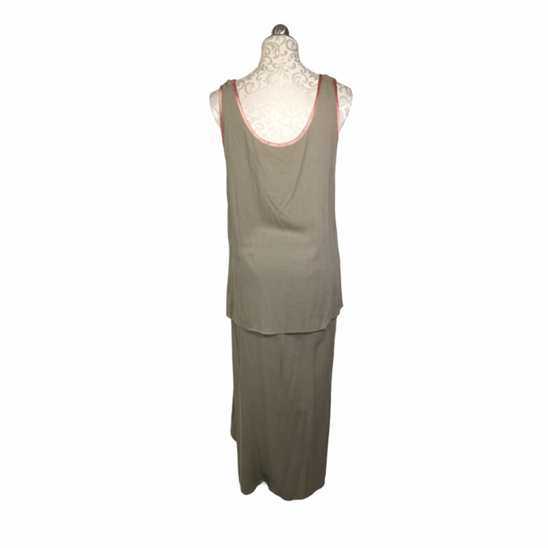 112-027 Express, Beige, Size: Small Long Beige Sleeveless Dress 100% Rayon  Good