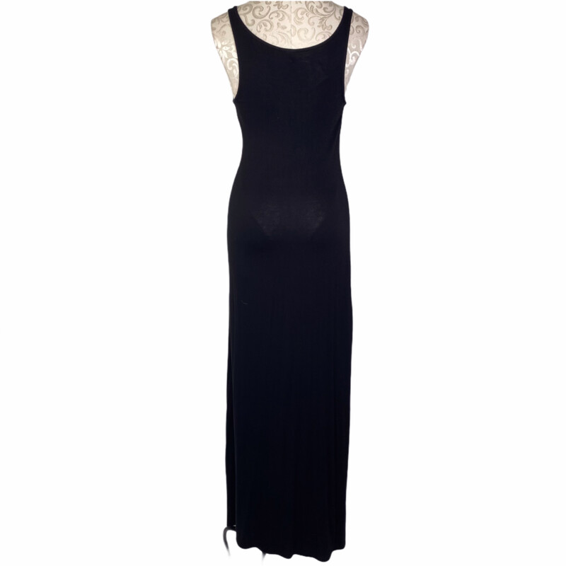 100-069 Merona Maxi Dress, Black, Size: Small