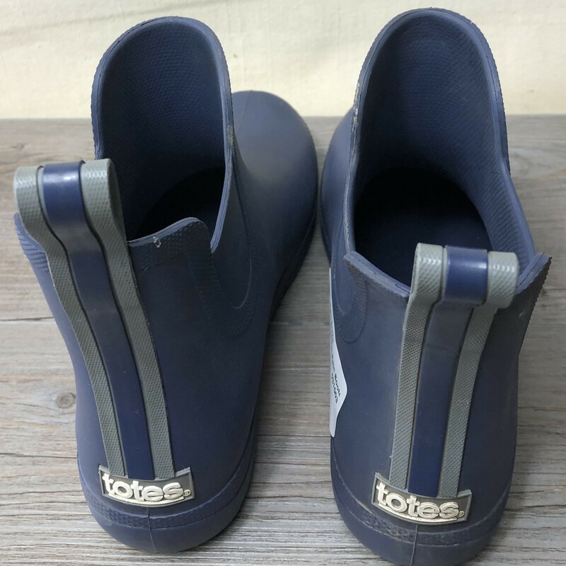 Totes Short Rain Boots, Navy, Size: 7Y
