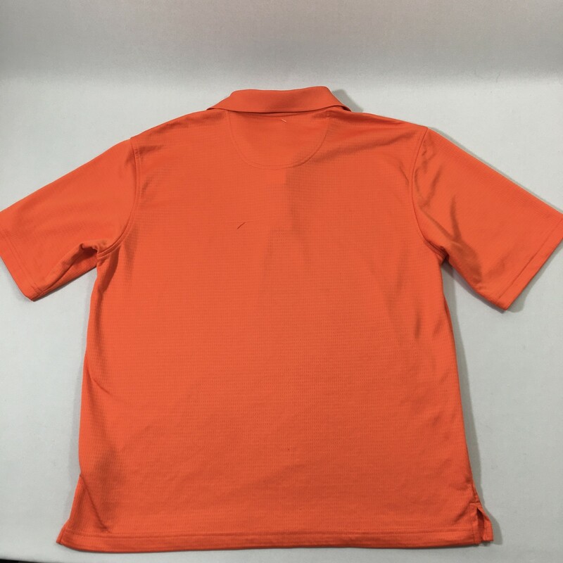 100-1043 Pga Tour, Orange, Size: Large golf polo bright orange shirt 100% polyester  good