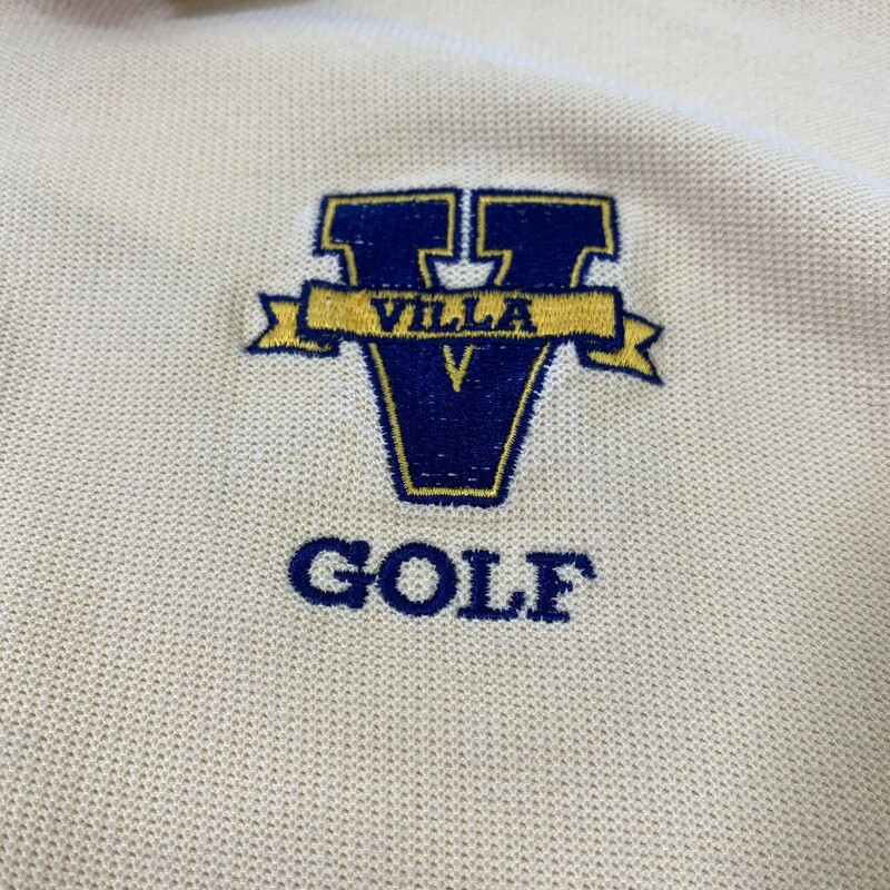 102-184 Port Authority, Yellow, Size: Medium Yellow short sleeve polo w/Villa golf emblem