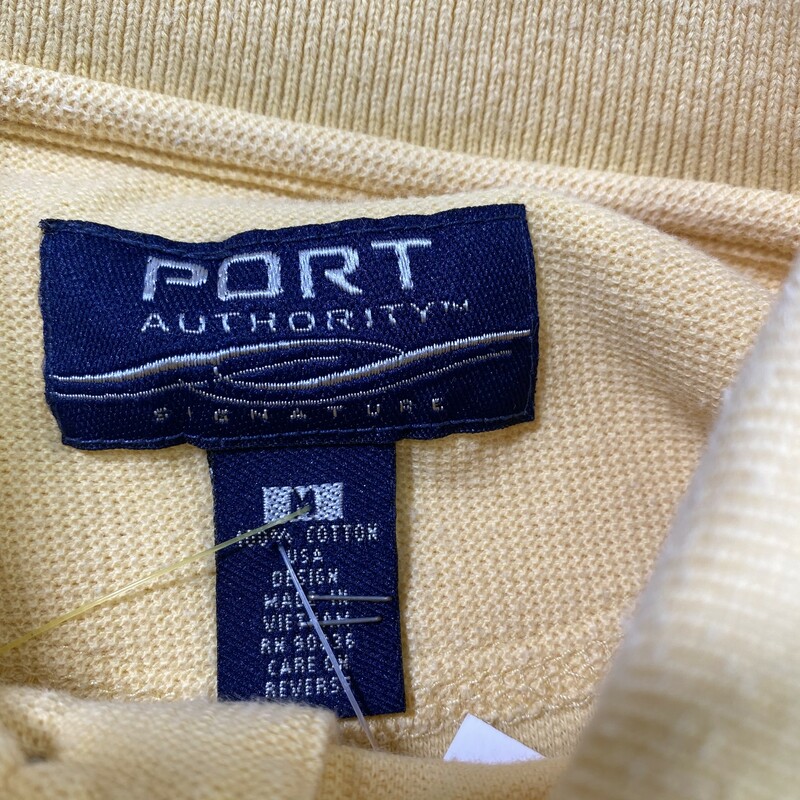 102-184 Port Authority, Yellow, Size: Medium Yellow short sleeve polo w/Villa golf emblem