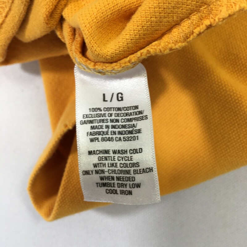 102-182 Aeropostal, Yellow, Size: Large short sleeve polo shirt