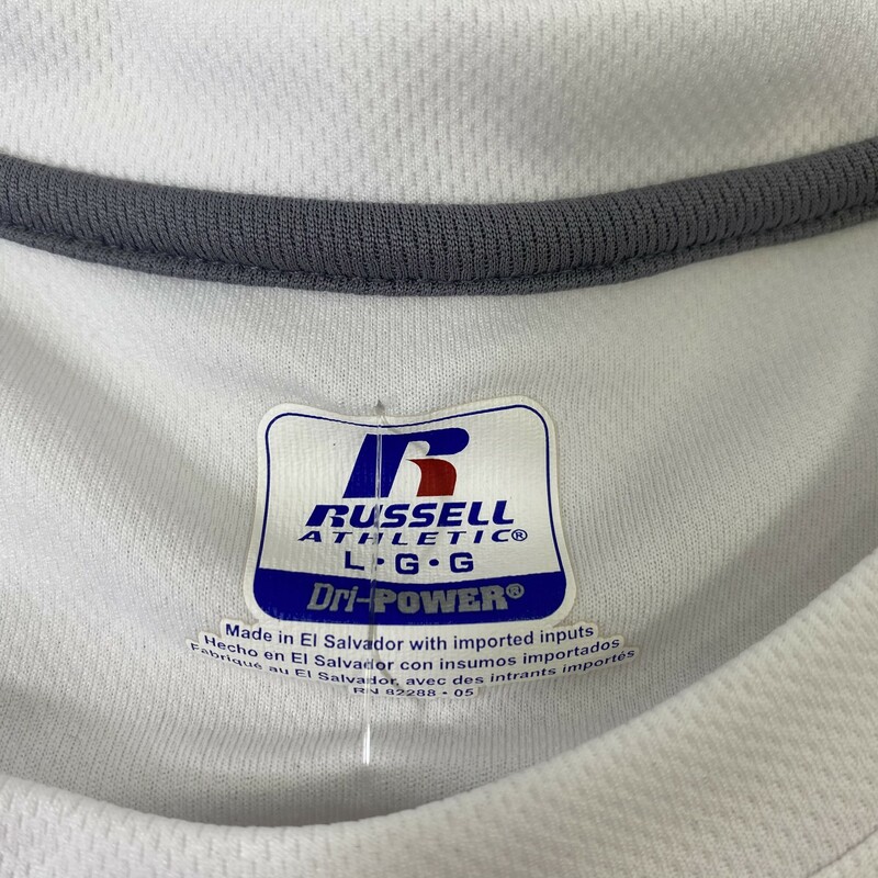 120-394 Russell Athletic, White, Size: Large penn 2012 champons athletic shirt 100% polyester  okay