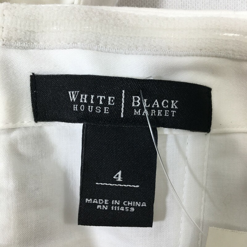 White House Black Market, White, Size: 4