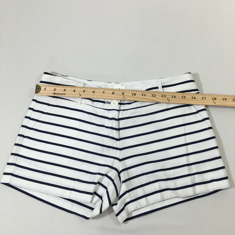 The Limited Striped Short, Navy And, Size: 6
