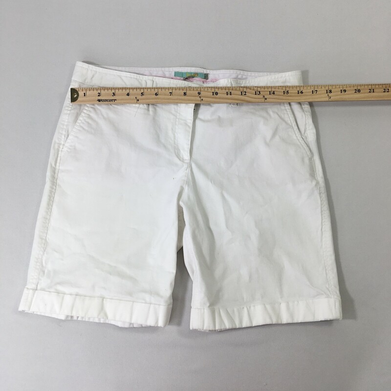 114-040 Boden, White, Size: 10 White shorts cotton/elastane