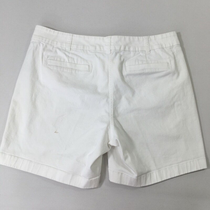 114-042 J.crew, White, Size: 10 White shorts cotton/elastane