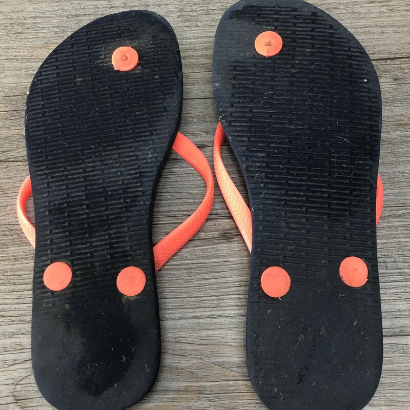 Havianas Flip Flop, Black, Size: 1-2Youth