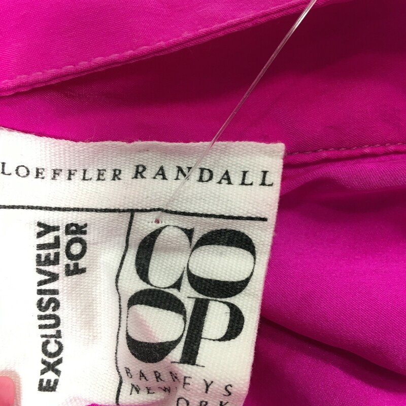 105-142 Loeffler Randall, Pink, Size: 8 Pink Silky Shirt With Shoulder Cutouts -
