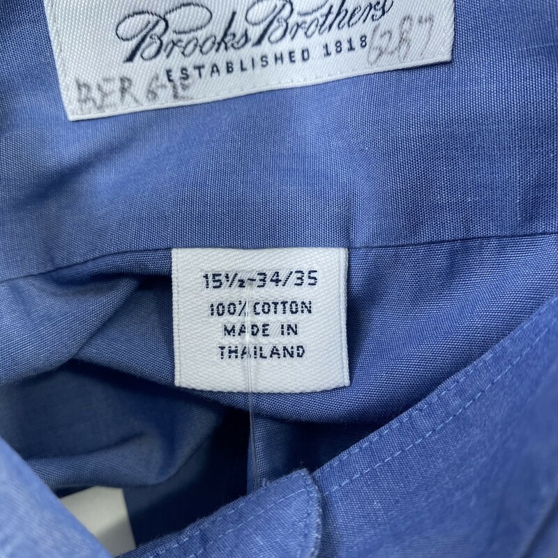 100-1067 Brooks Brothers, Blue, Size: 34/35