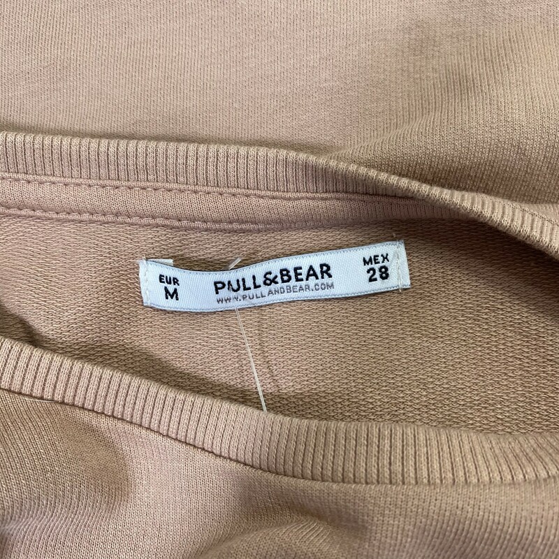 Pull&Bear Short Sleeve Kn, Pink, Size: Medium