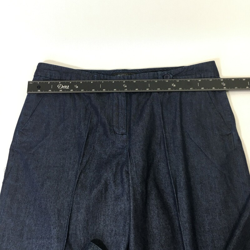 Great Plains Wide Leg Pan, Blue, Size: 10 new with tags denim patterned pants