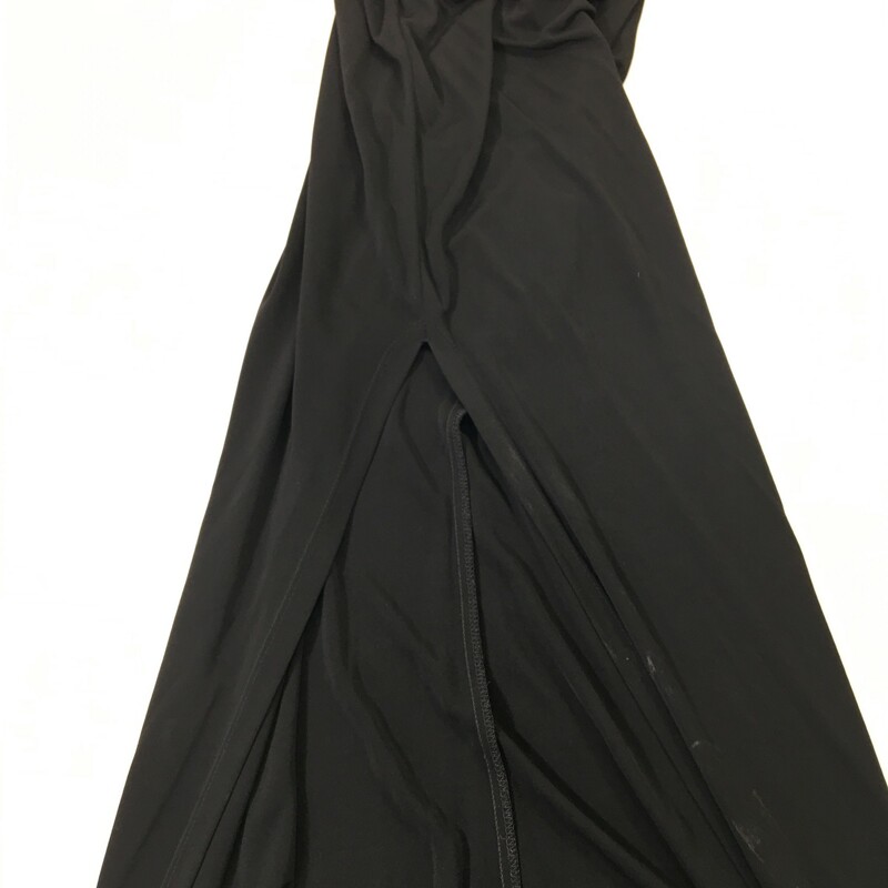Arden B. Long Open Back, Black, Size: Small 100% rayon cowl neck dress