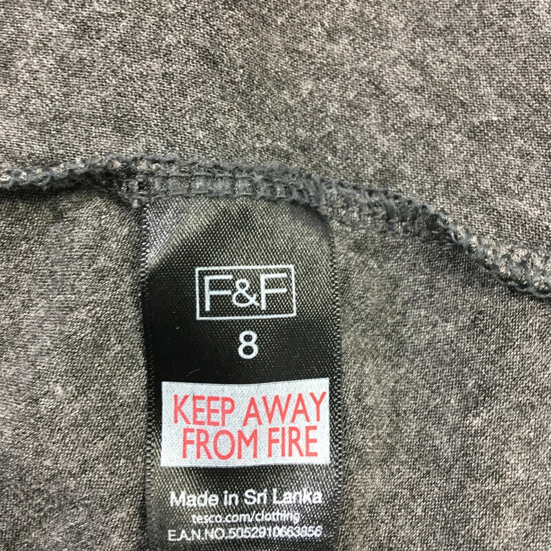 100-439 F&F Long Sleeve D, Grey, Size: 8