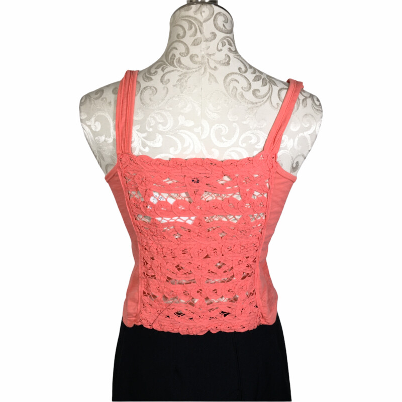 103-066 American Eagle, Pink, Size: Xs<br />
Pink Lacy Tank Top x  Good
