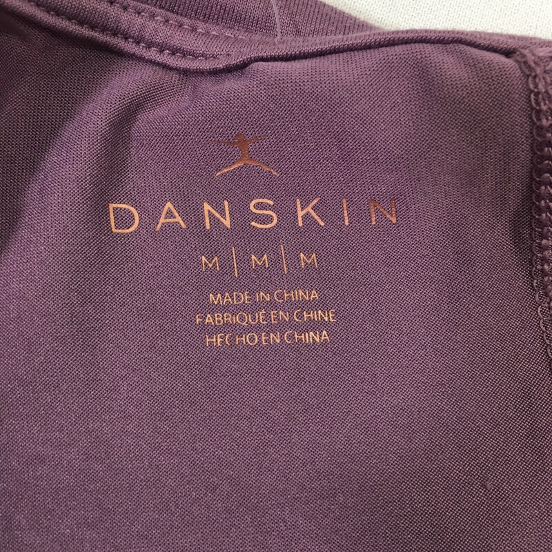 Danskin Flowy Athletic Ta, Purple, Size: Medium