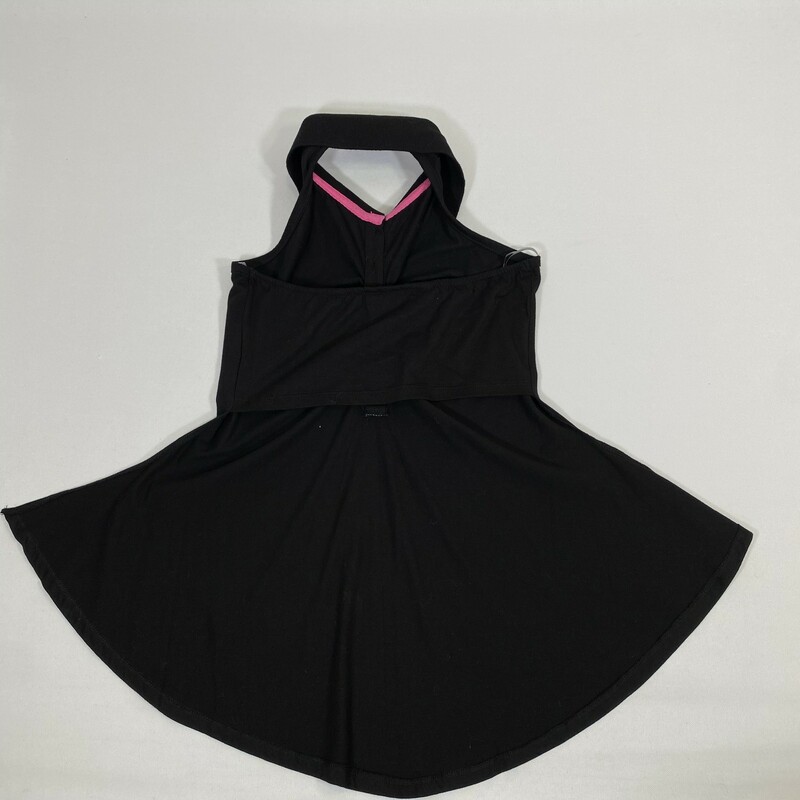 120-258 Rocawear, Black, Size: Medium Black sleevless shirt w/pink  striped collar cotton/polyesther