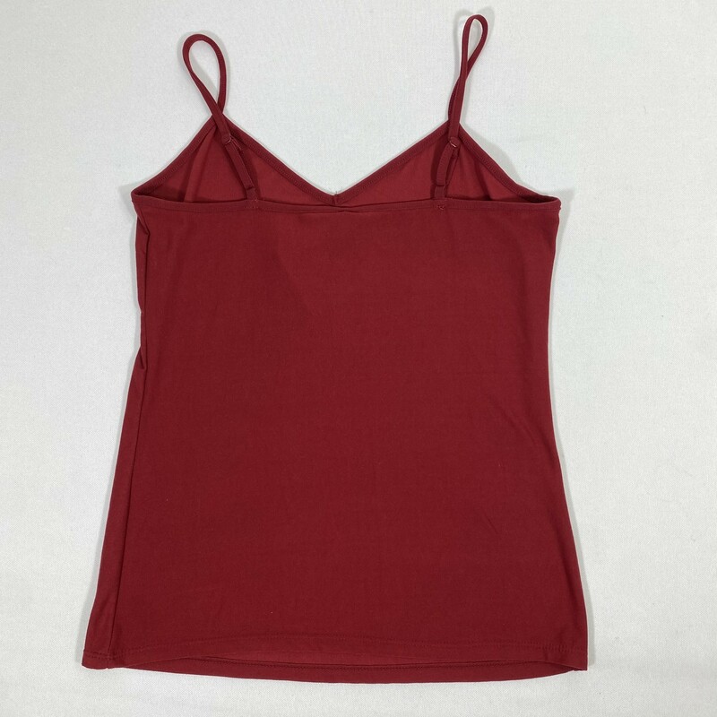 120-260 No Tag, Maroon, Size: Large Maroon tank top polyesther/spandex